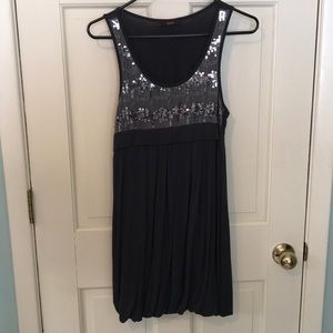 Dark gray sequin dress